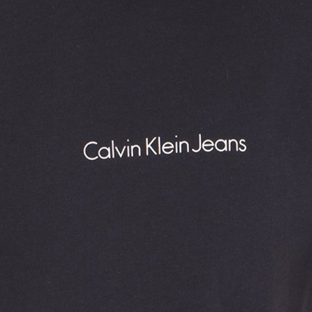 Calvin Klein - Tee Shirt Typoko Bleu Marine