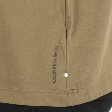 Calvin Klein - Tee Shirt Manches Longues Tao 6448 Vert Kaki