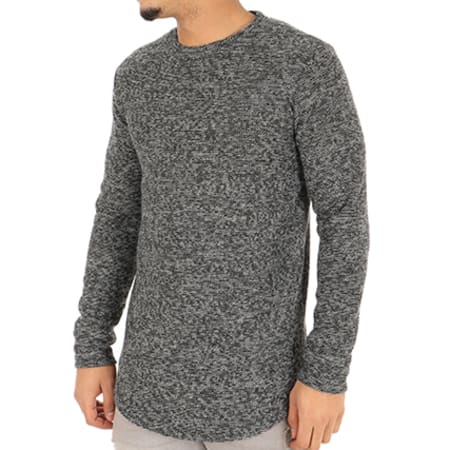 Frilivin - Pull Oversize 64006 Gris Anthracite Chiné