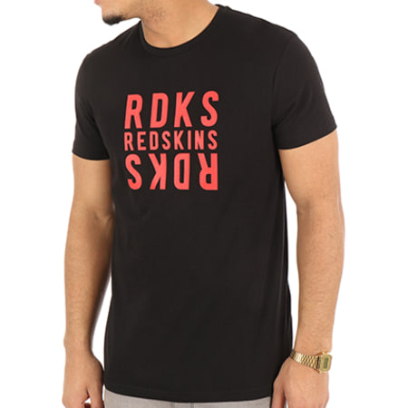 Redskins - Tee Shirt Invers Basic Noir Rouge