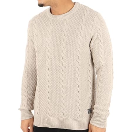Jack And Jones - Pull Branch Gris Clair