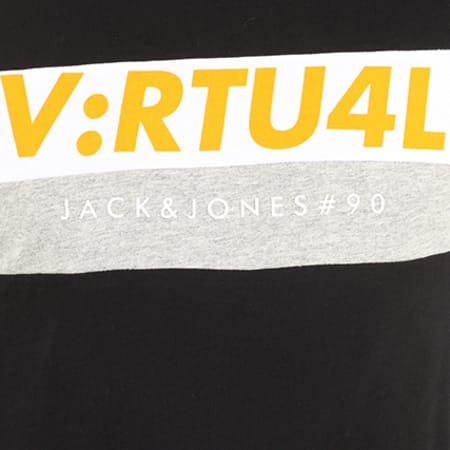 Jack And Jones - Tee Shirt Manches Longues Oversize Ace Noir