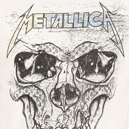 Jack And Jones - Tee Shirt Rock Music Metallica Blanc