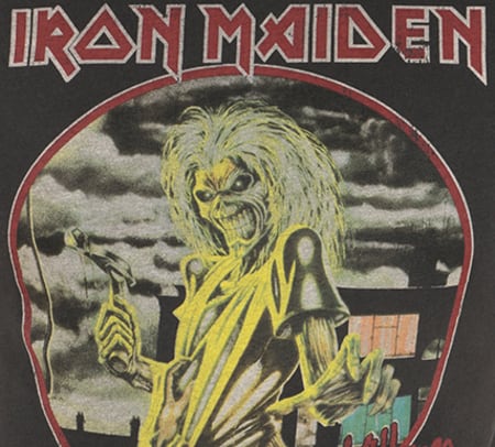 Jack And Jones - Tee Shirt Rock Music Iron Maiden Gris Anthracite