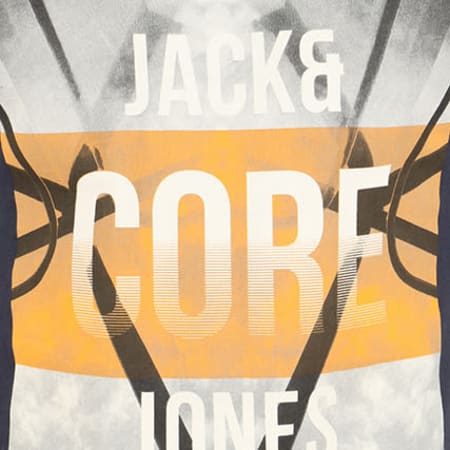 Jack And Jones - Tee Shirt Manches Longues Rio Bleu Marine