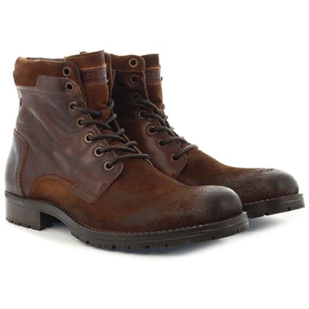 Jack And Jones - Boots Dennis Leather 12130555 Brown Stone 