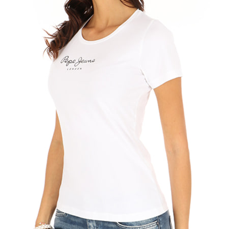 Pepe Jeans - Tee Shirt Femme New Virginia Blanc