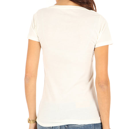 Pepe Jeans - Tee Shirt Femme Mara Blanc Cassé