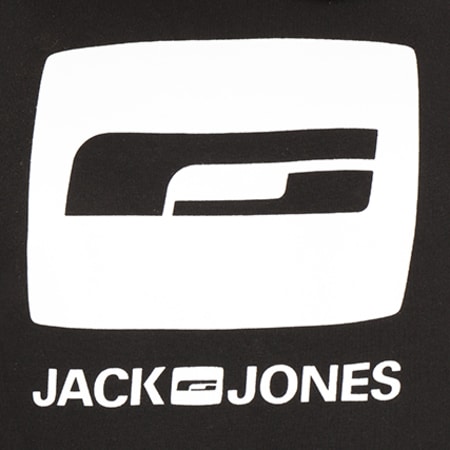 Jack And Jones - Sweat Capuche Saturday Noir 