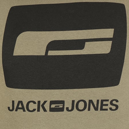 Jack And Jones - Sweat Capuche Saturday Vert Kaki