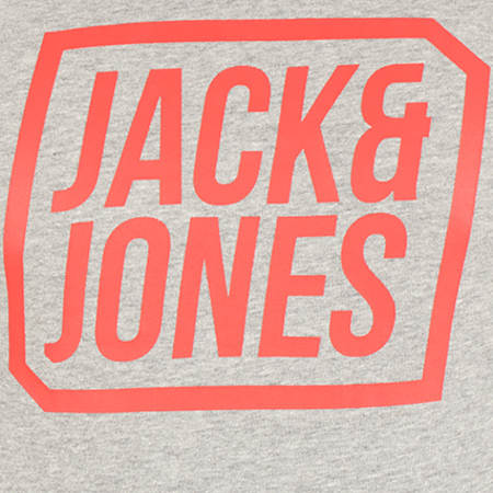 Jack And Jones - Sweat Capuche Saturday Gris Chiné