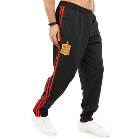 Adidas Sportswear - Pantalon Jogging Avec Bandes RFCF CE8805 Noir Rouge