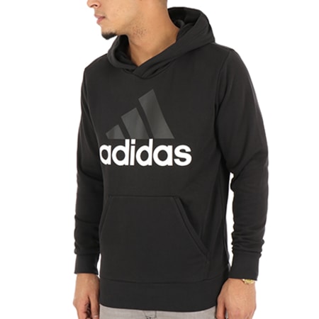 Adidas Sportswear - Sweat Capuche Essential Linear S98772 Noir