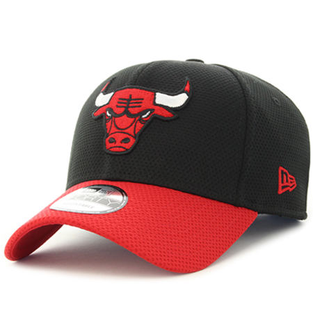 New Era - Casquette Team Mesh Chicago Bulls Noir Rouge