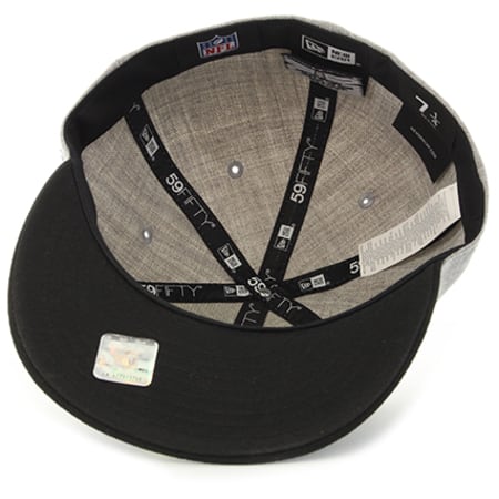 New Era - Casquette Fitted Reflective Heather Oakland Raiders Gris Chiné Noir
