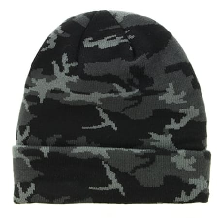 New Era - Bonnet Cuff Gris Anthracite Camouflage 