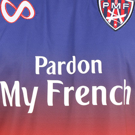 Pardon My French - Tee Shirt De Sport Pardon My French Bleu Marine Rouge