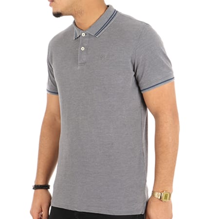 Pepe Jeans - Polo Manches Courtes Acar Gris Anthracite