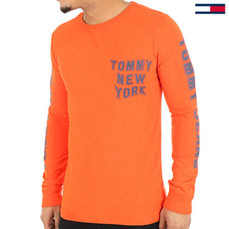 Tommy Hilfiger - Tee Shirt Manches Longues 3723 Orange