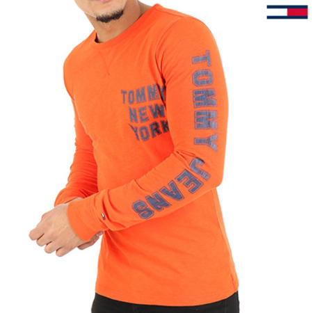 Tommy Hilfiger - Tee Shirt Manches Longues 3723 Orange