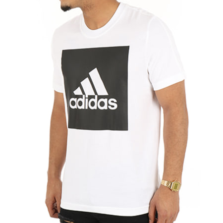 Adidas Sportswear - Tee Shirt Essential Big Logo B47358 Blanc 
