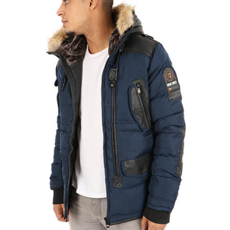 Geographical Norway - Parka Homme Bleu S : : Mode