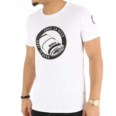 OhMonDieuSalva - Tee Shirt Abat La Hess Billet Blanc