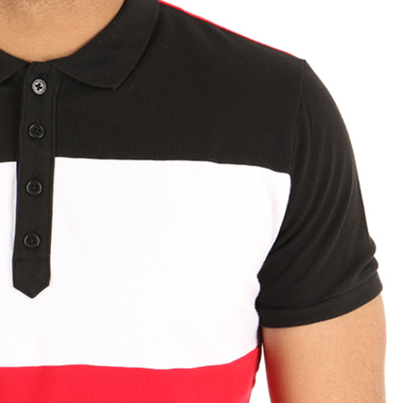 Diesel - Polo Manches Courtes Day 00S8V0-00MXZ Rouge Noir Blanc