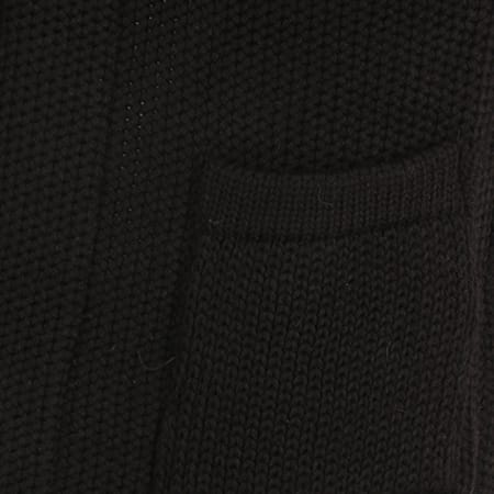 Ikao - Gilet Zippé Capuche Oversize F3461 Noir