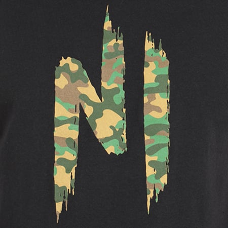 NI by Ninho - Tee Shirt Retiens Noir Camouflage