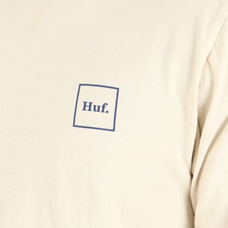HUF - Tee Shirt Manches Longues Oversize Domestic Ecru
