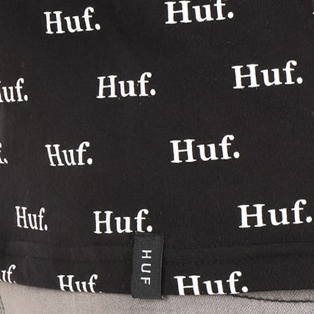 HUF - Tee Shirt All Over Print Noir Blanc 