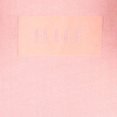 HUF - Sweat Capuche Bar Logo Rose