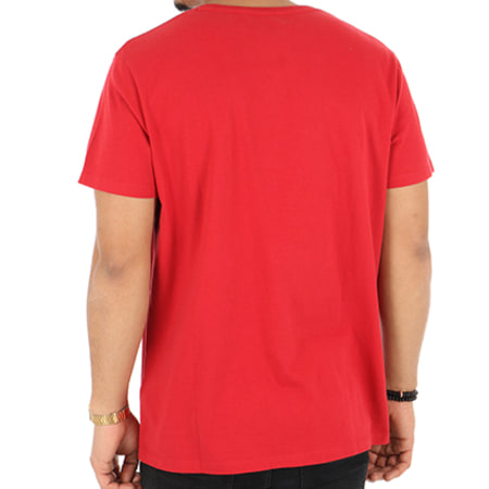 Timberland - Tee Shirt Linear Stacked Rouge