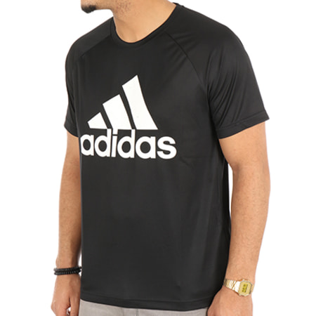 Adidas Performance - Tee Shirt De Sport D2M Logo BK0937 Noir