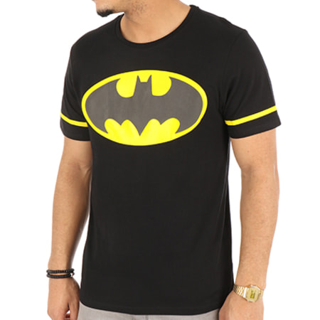 DC Comics - Tee Shirt Grunge Classic Logo Noir