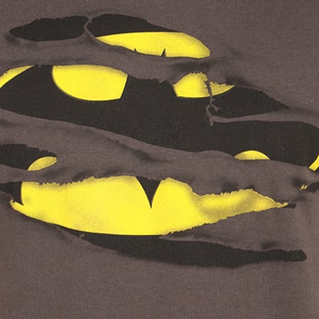 Batman - Tee Shirt Tron Logo Gris Anthracite
