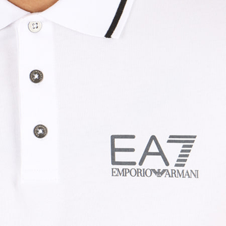 EA7 Emporio Armani - Polo Manches Courtes 3ZPF51-PJ03Z Blanc