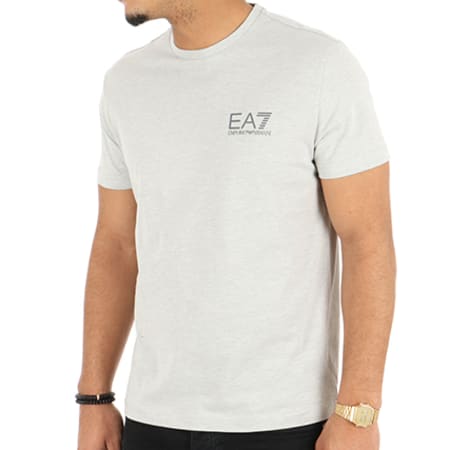 EA7 Emporio Armani - Tee Shirt 3ZPT51-PJ30Z Gris Clair Chiné