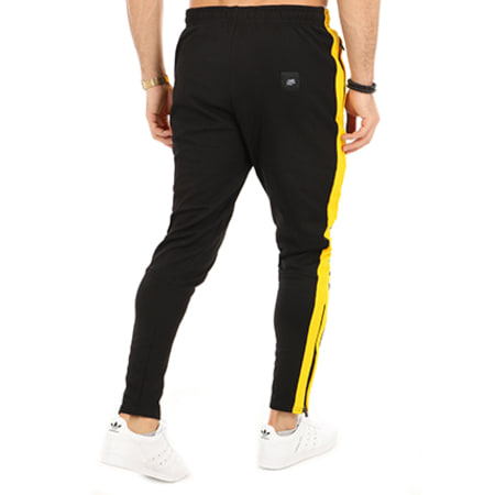 Sixth June Pantalon Jogging Avec Bande M3102VPA Noir Jaune Ryses - Main Image