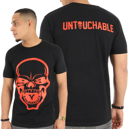 Untouchable - Tee Shirt Skull Noir Rouge