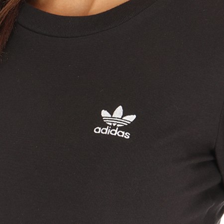 Adidas Originals - Tee Shirt Manches Longues Crop Femme SC CE1670 Noir