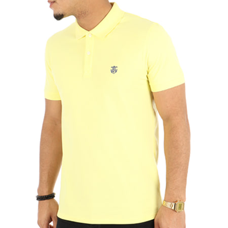 Selected - Polo Manches Courtes Haro Embroidery Jaune