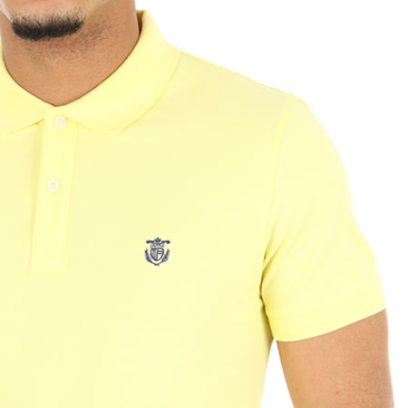 Selected - Polo Manches Courtes Haro Embroidery Jaune