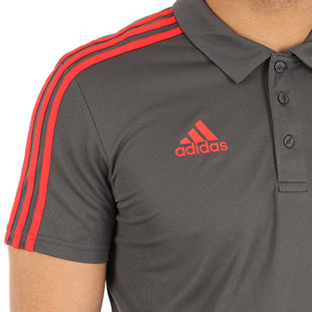 Adidas Performance - Polo Manches Courtes RFCF CE8812 Gris Anthracite