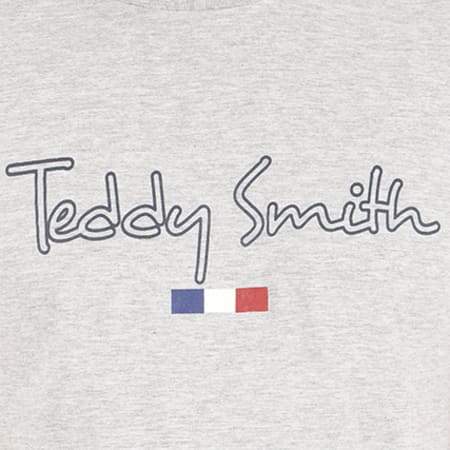 Teddy Smith - Tee Shirt Teven Gris Chiné