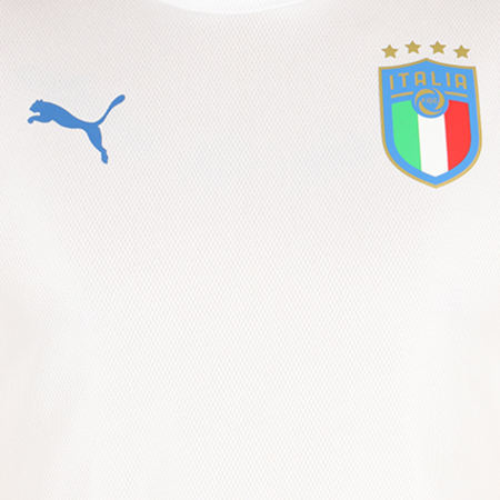 Puma - Maillot De Football FIGC Italia Stadium 752315 02 Blanc Bleu Marine