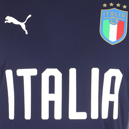 Puma - Tee Shirt De Sport FIGC Italia Training 752316 10 Bleu Marine