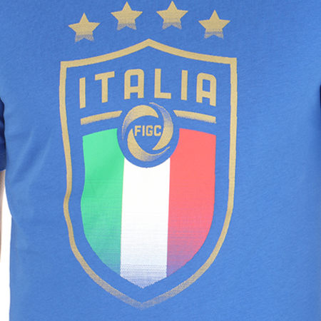 Puma - Tee Shirt FIGC Italia Badge 752613 01 Bleu Roi