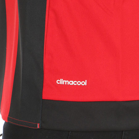 Adidas Sportswear - Tee Shirt De Sport Striped 15 Jersey AA3726 Rouge Noir